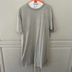 Rag & Bone Gray Icon T Shirt Dress Sz M